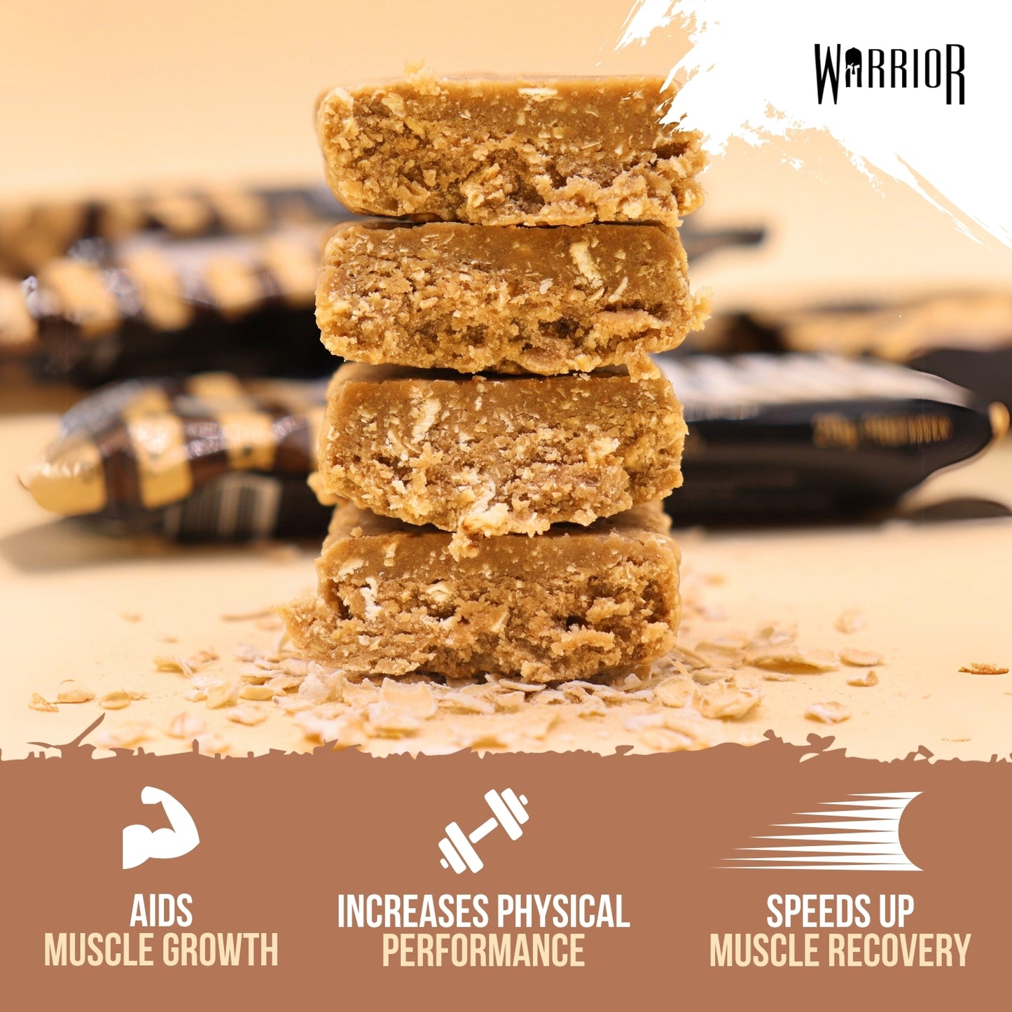 Warrior RAW Protein Bar - 12 x 75g Bars