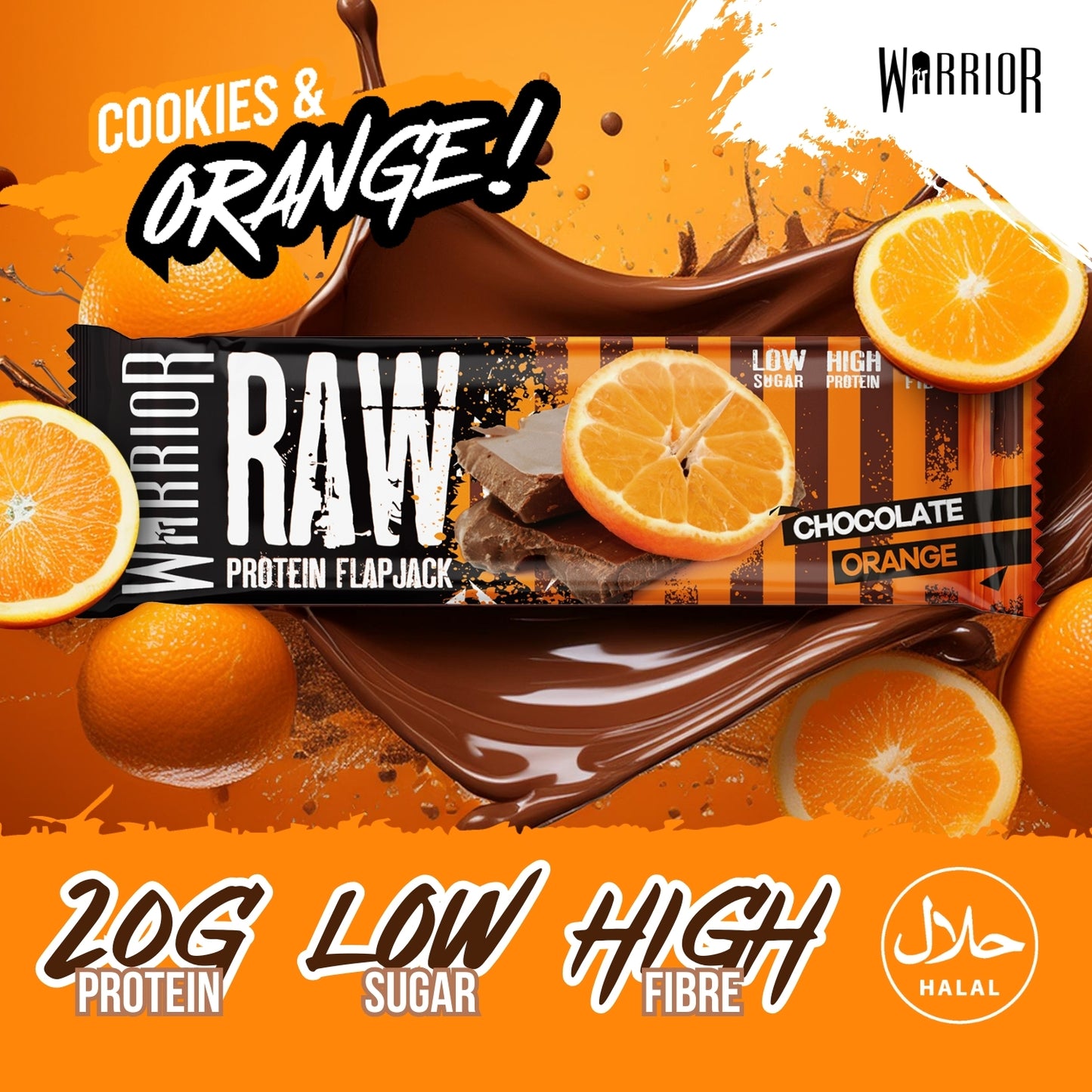 Warrior RAW Protein Bar - 12 x 75g Bars