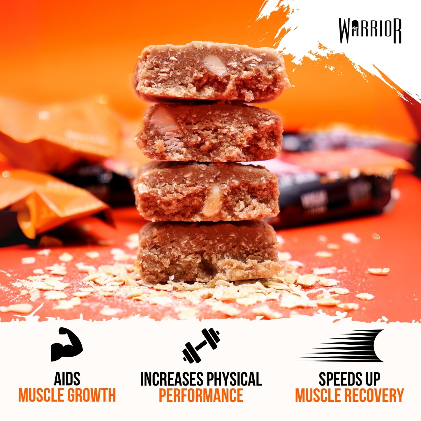 Warrior RAW Protein Bar - 12 x 75g Bars