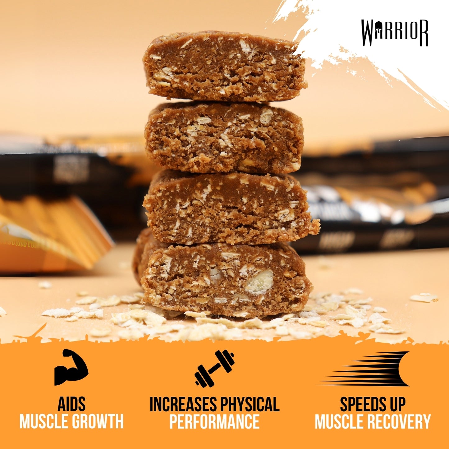 Warrior RAW Protein Bar - 12 x 75g Bars