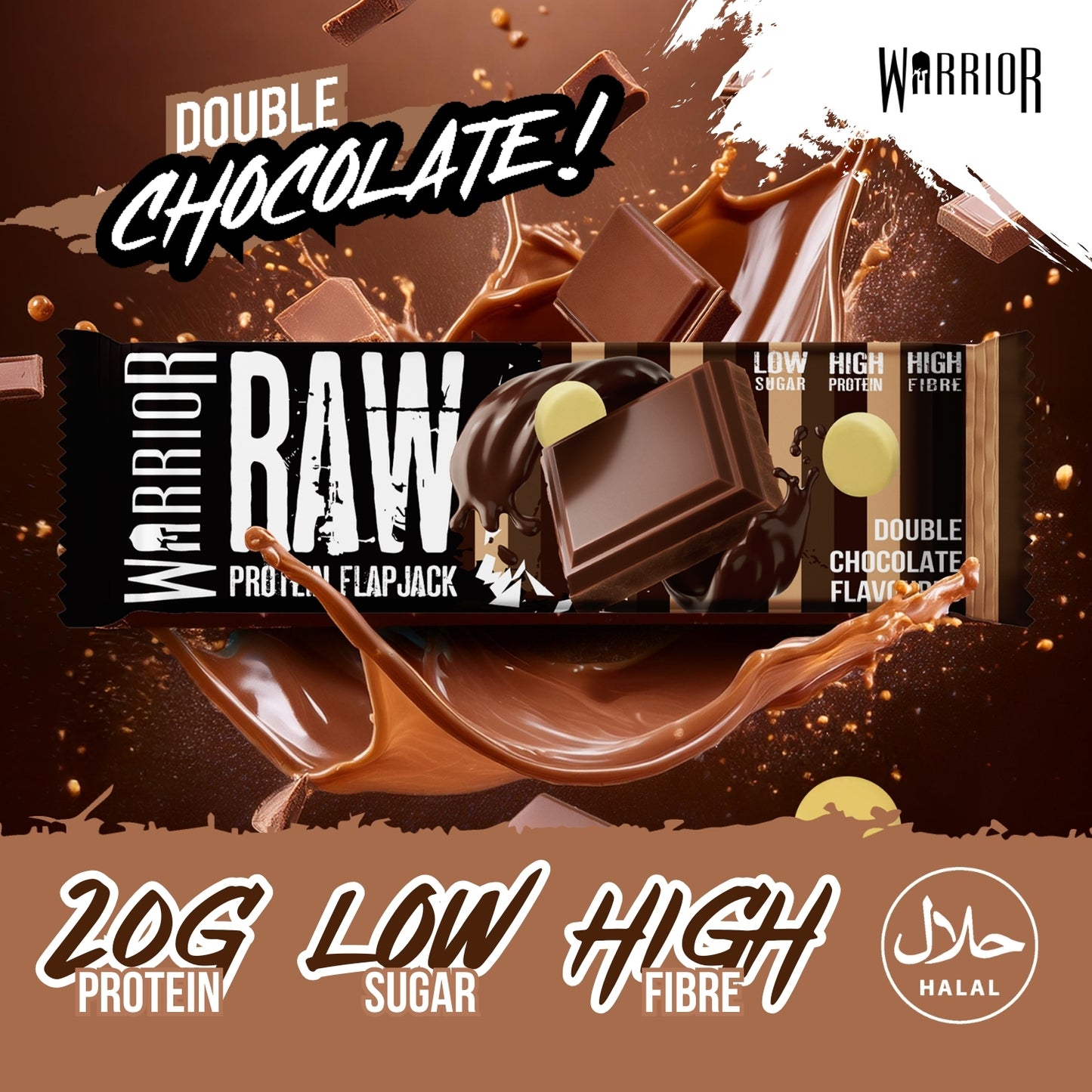 Warrior RAW Protein Bar - 12 x 75g Bars