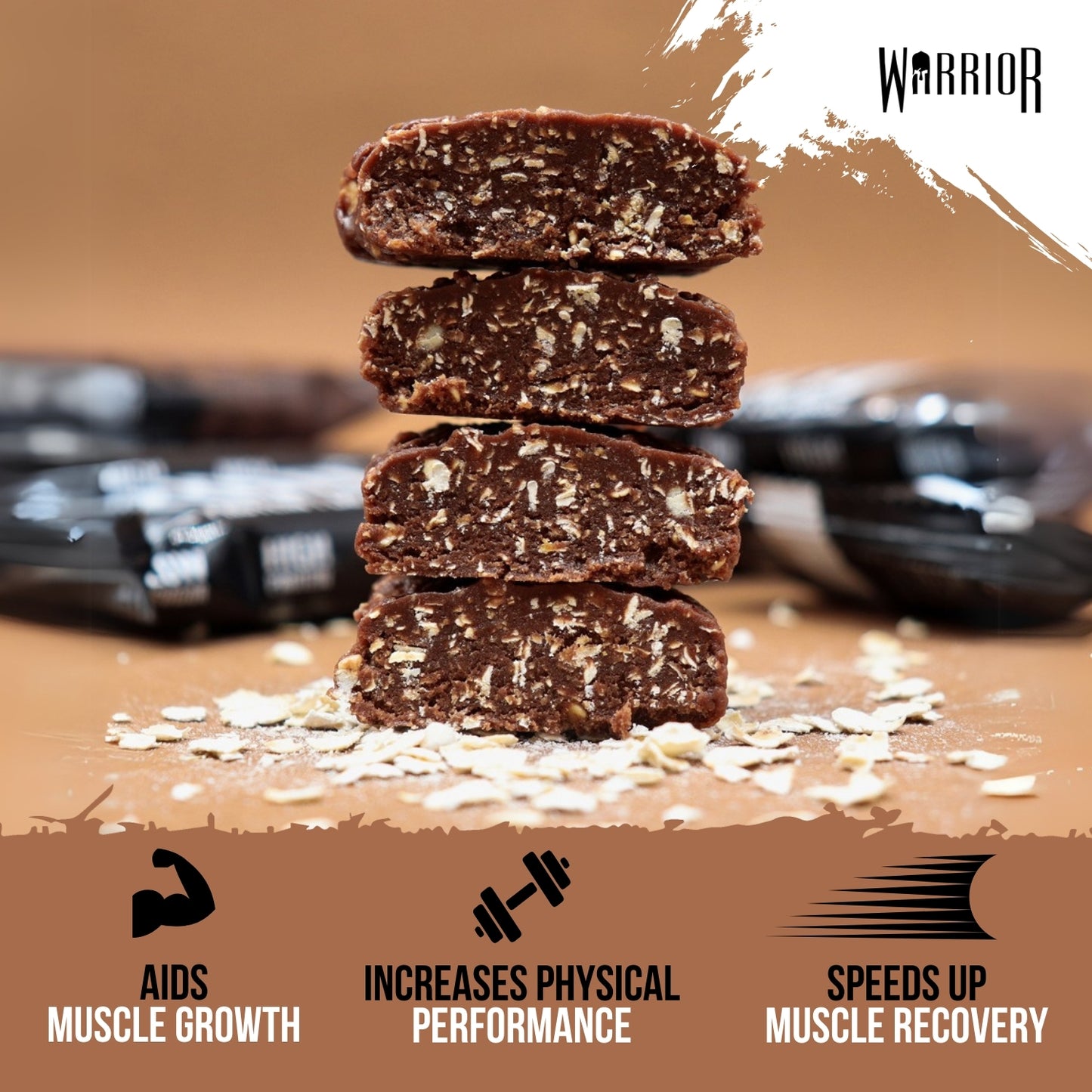 Warrior RAW Protein Bar - 12 x 75g Bars