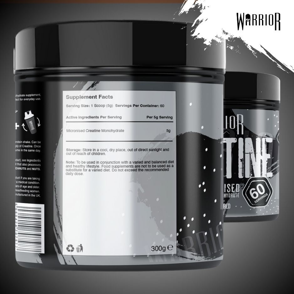 Warrior Creatine Monohydrate Powder - 300g & 500g
