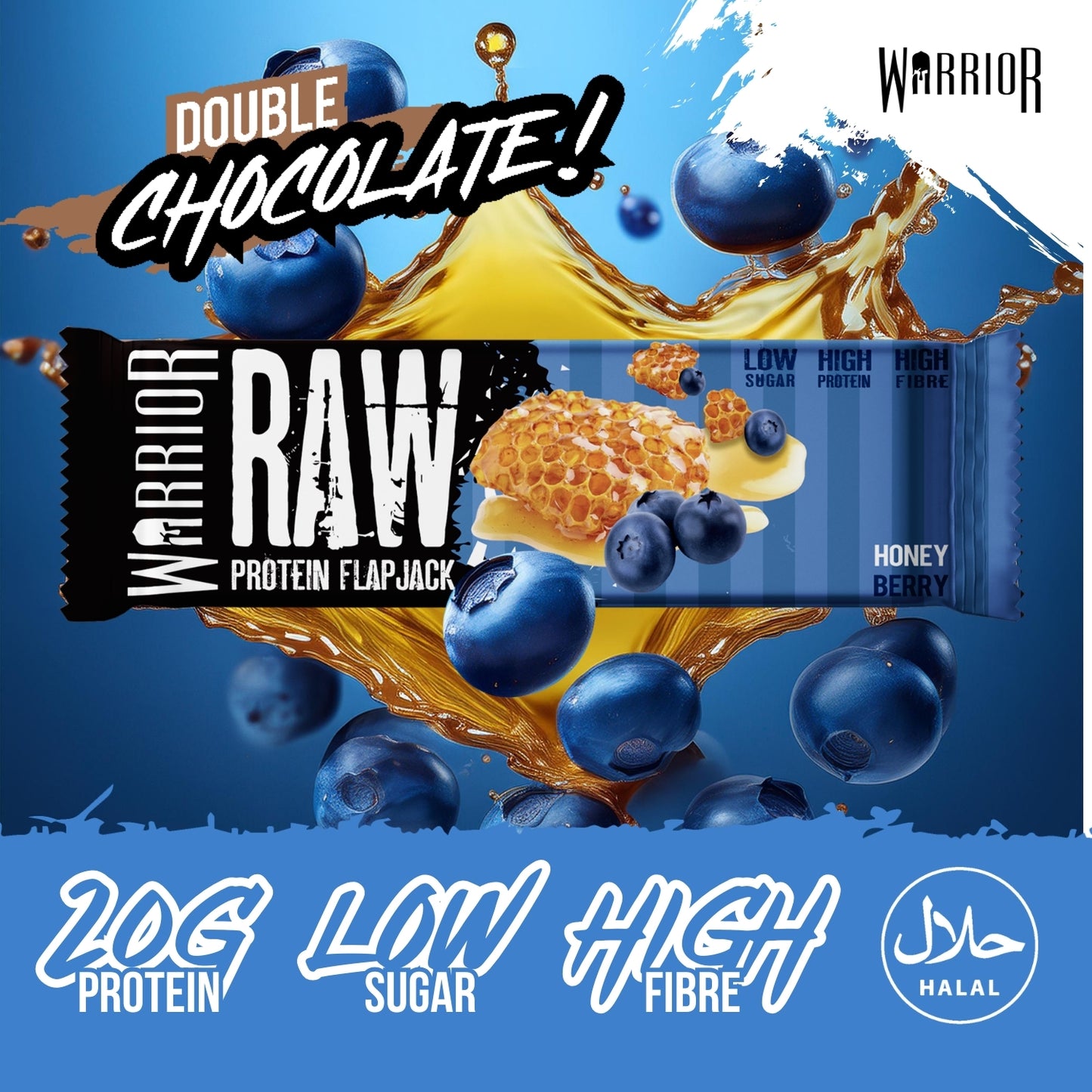 Warrior RAW Protein Bar - 12 x 75g Bars