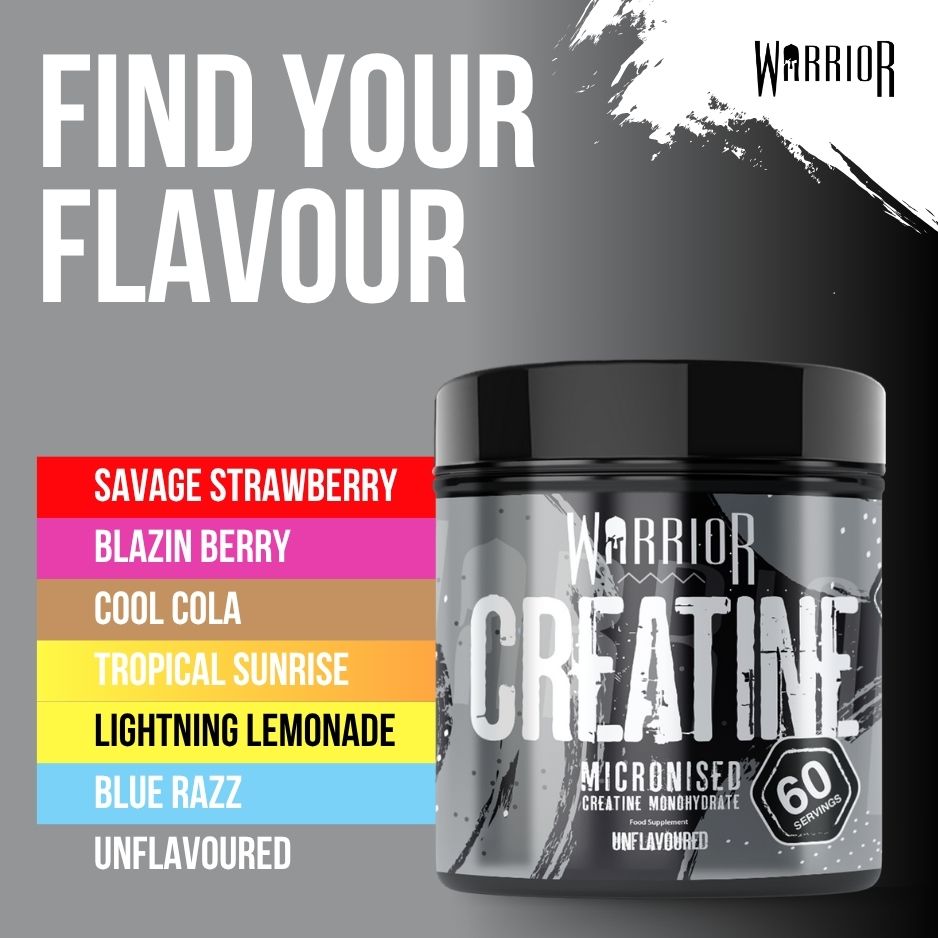 Warrior Creatine Monohydrate Powder - 300g & 500g