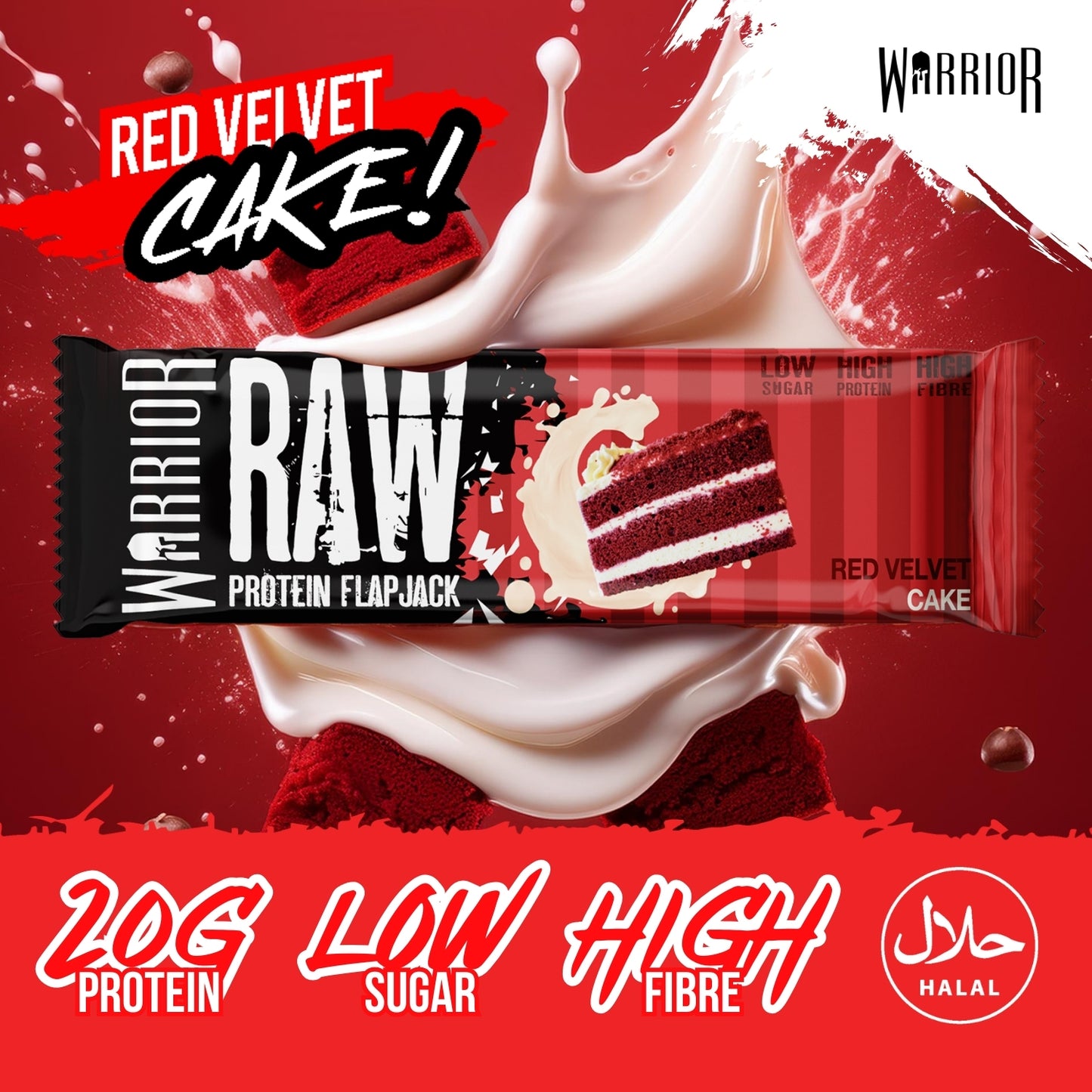 Warrior RAW Protein Bar - 12 x 75g Bars