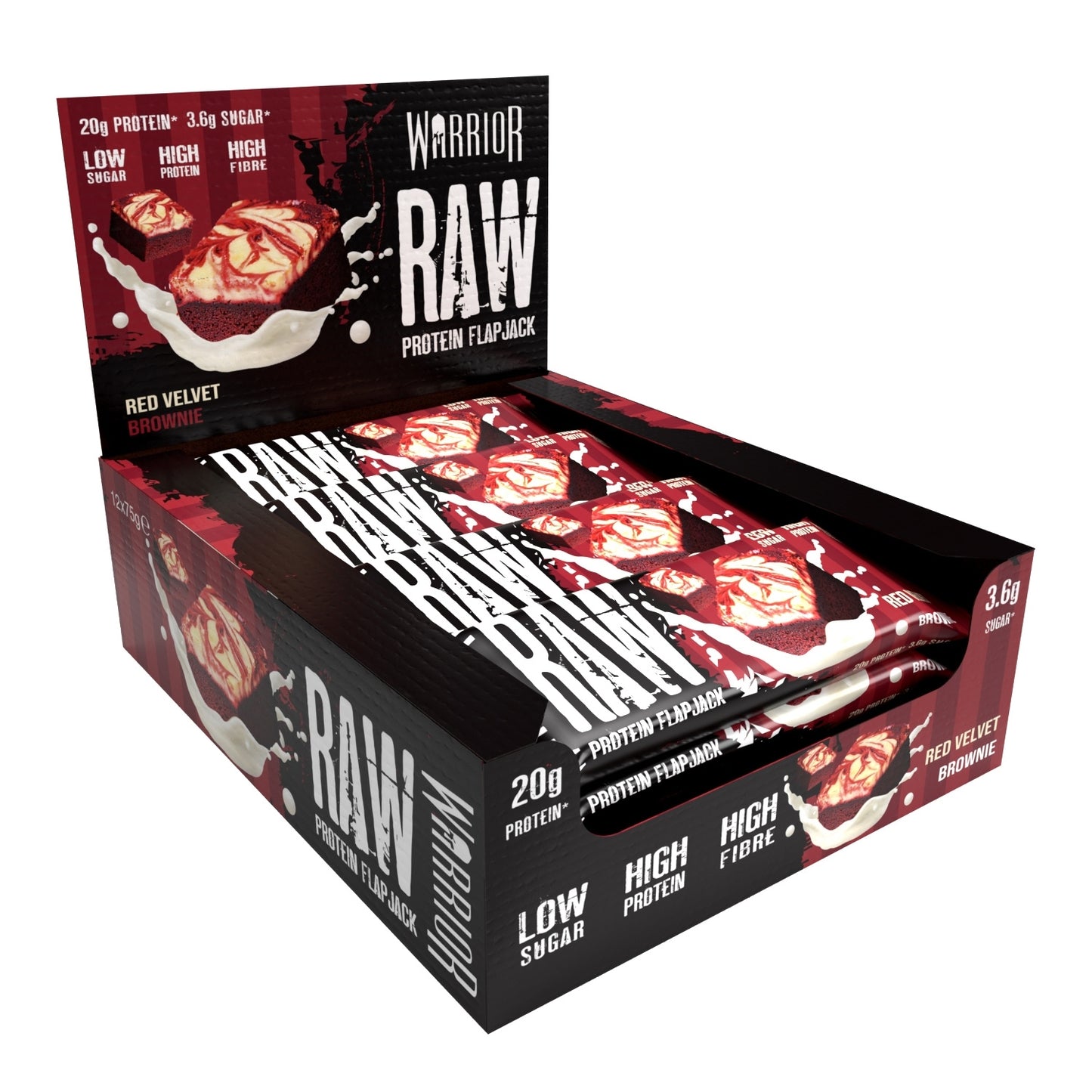 Warrior RAW Protein Bar - 12 x 75g Bars