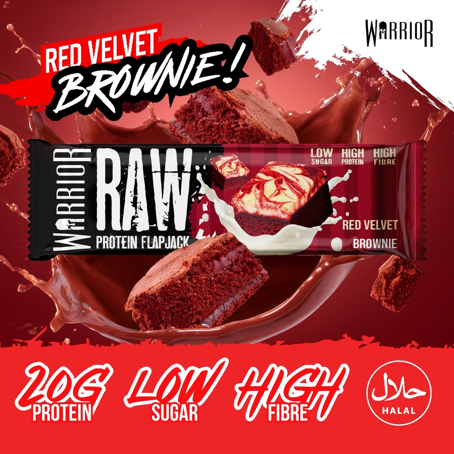 Warrior RAW Protein Bar - 12 x 75g Bars