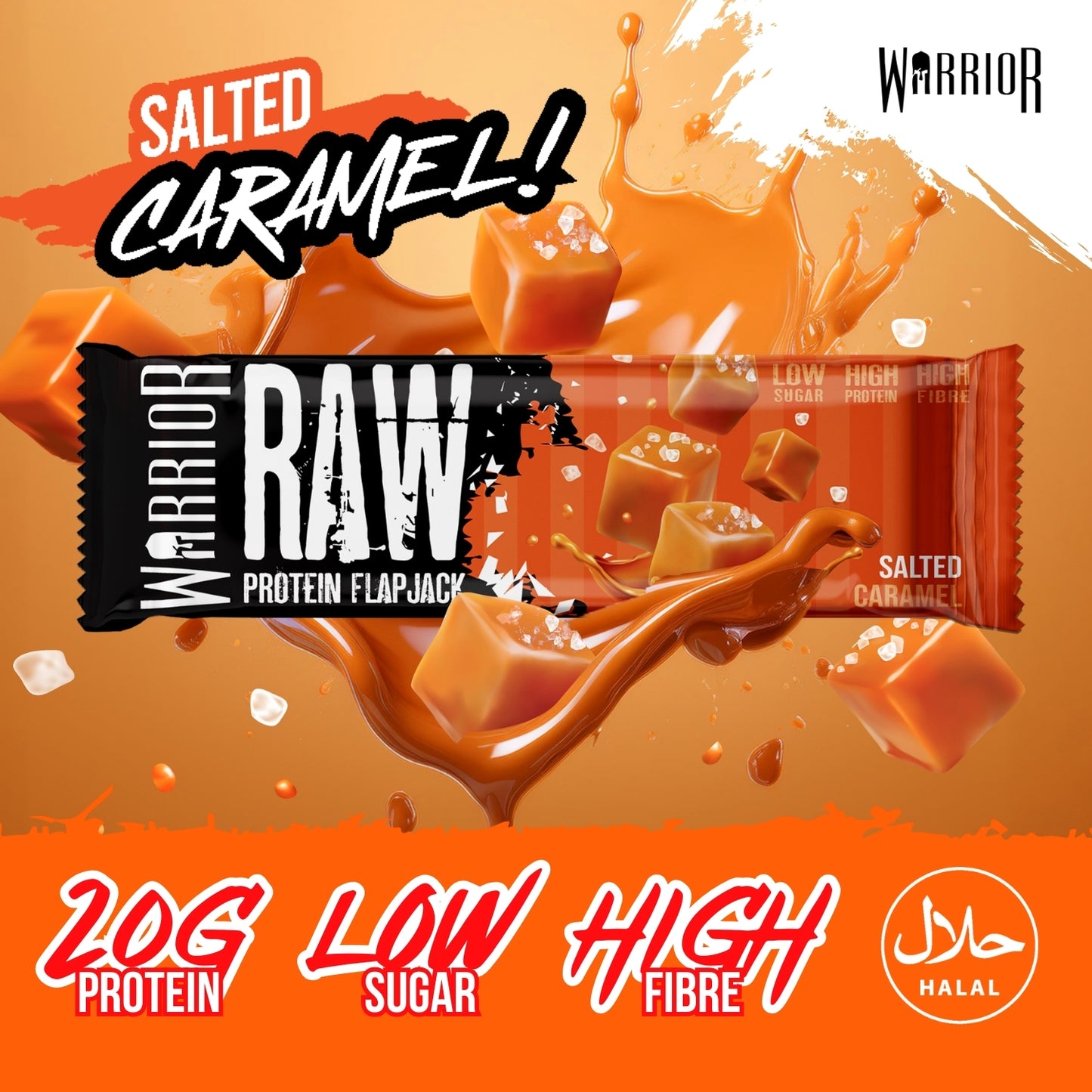 Warrior RAW Protein Bar - 12 x 75g Bars