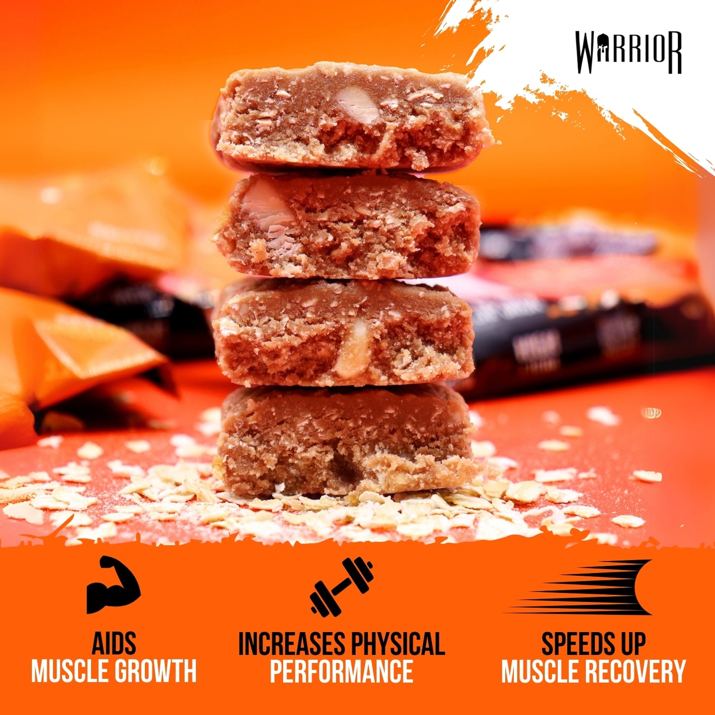Warrior RAW Protein Bar - 12 x 75g Bars