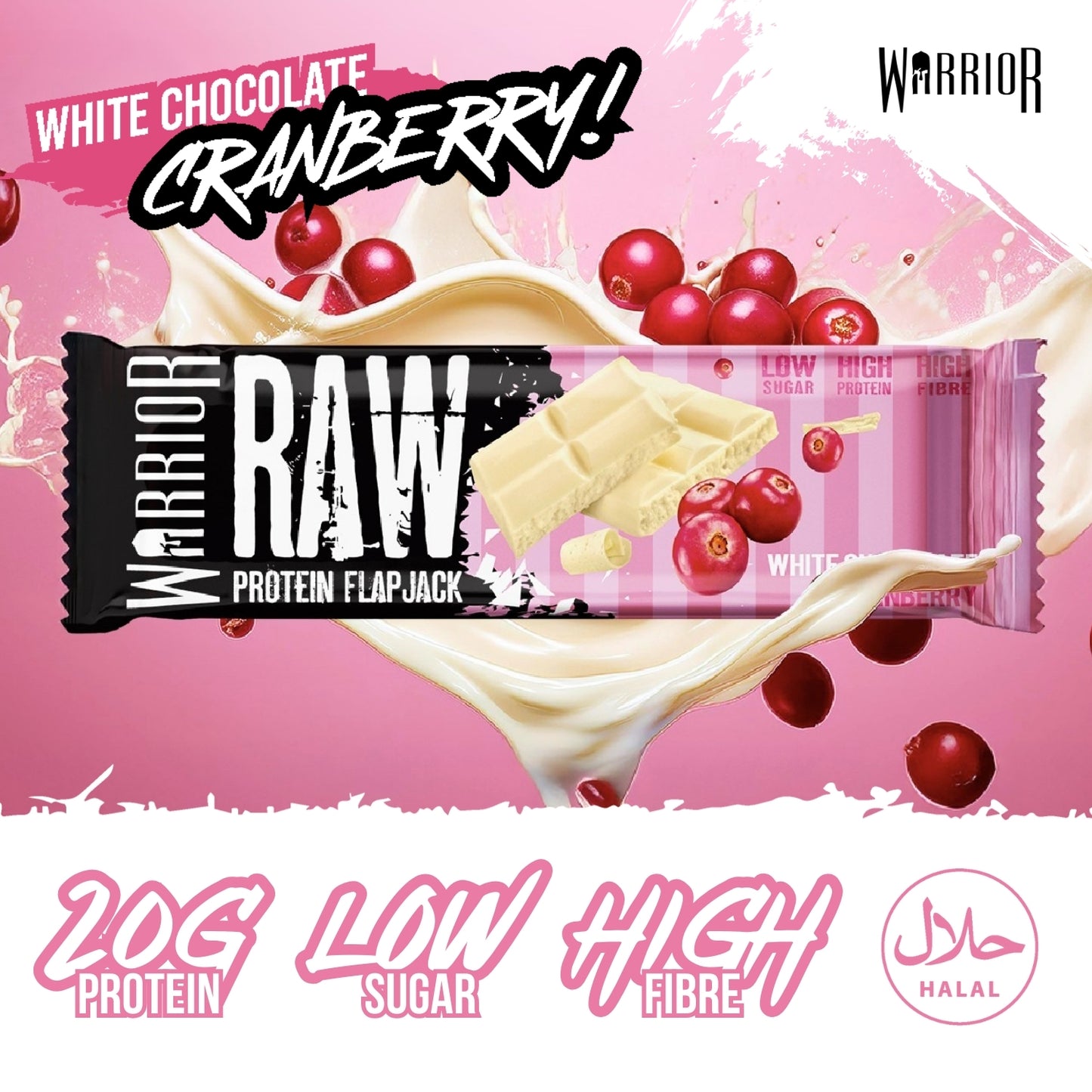 Warrior RAW Protein Bar - 12 x 75g Bars