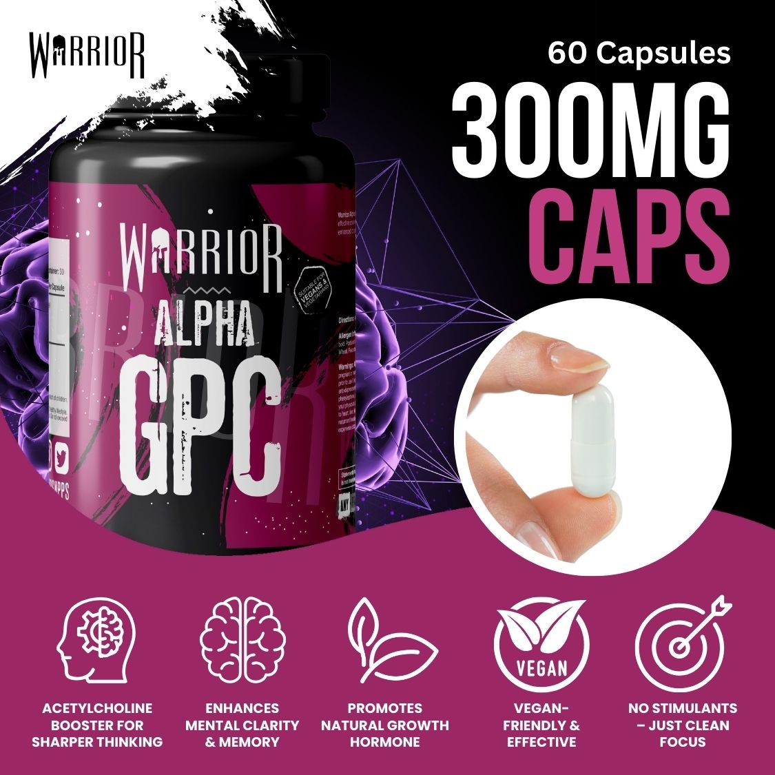 Warrior Alpha GPC - 60 Caps
