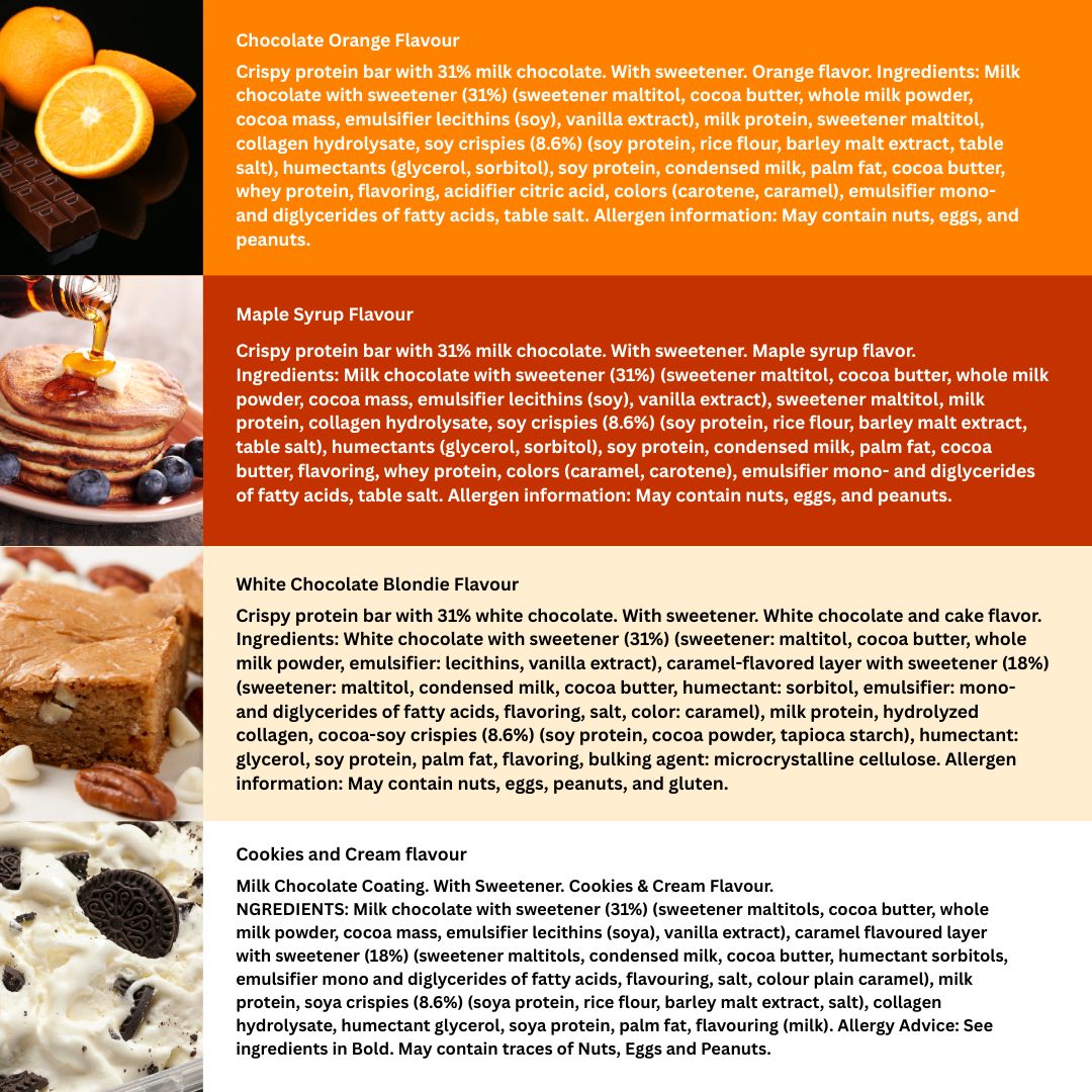 Warrior Crunch Protein Bars 12 x 64g