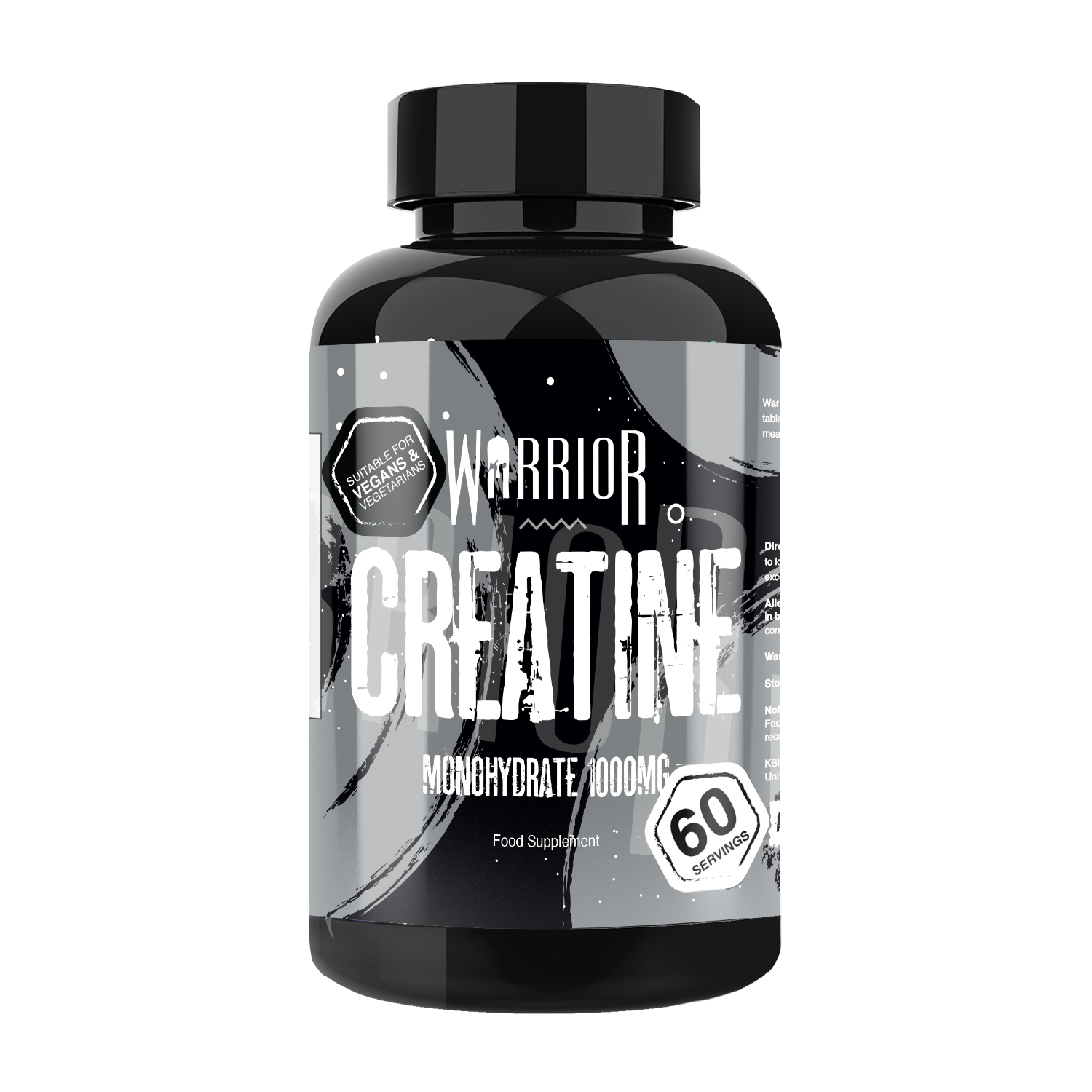 Warrior Creatine Monohydrate Tablets | 60 Tablets | 180 Tablets