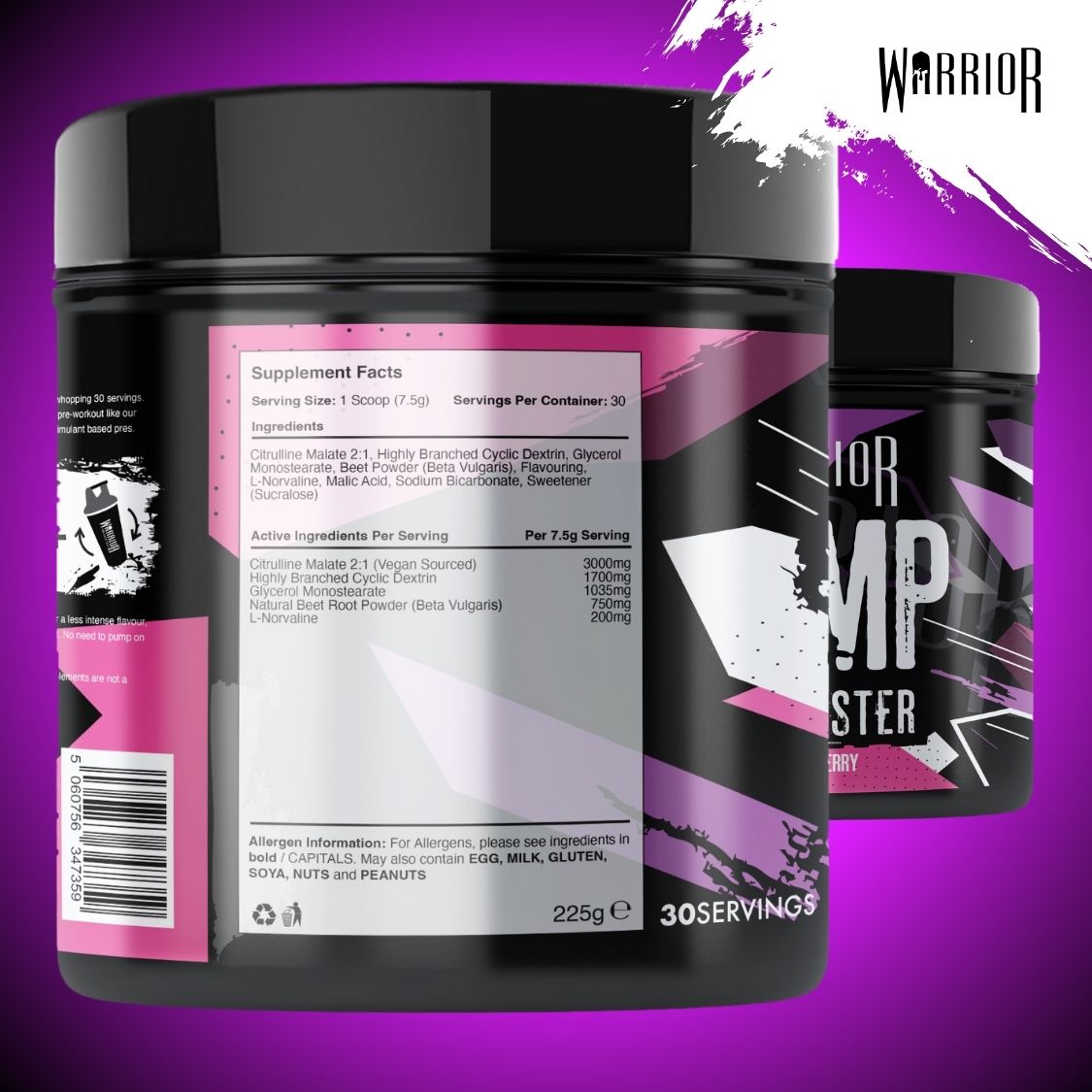 Warrior Pump Pre-Workout Powder