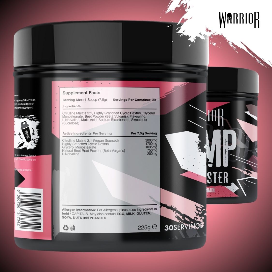 Warrior Pump Pre-Workout Powder