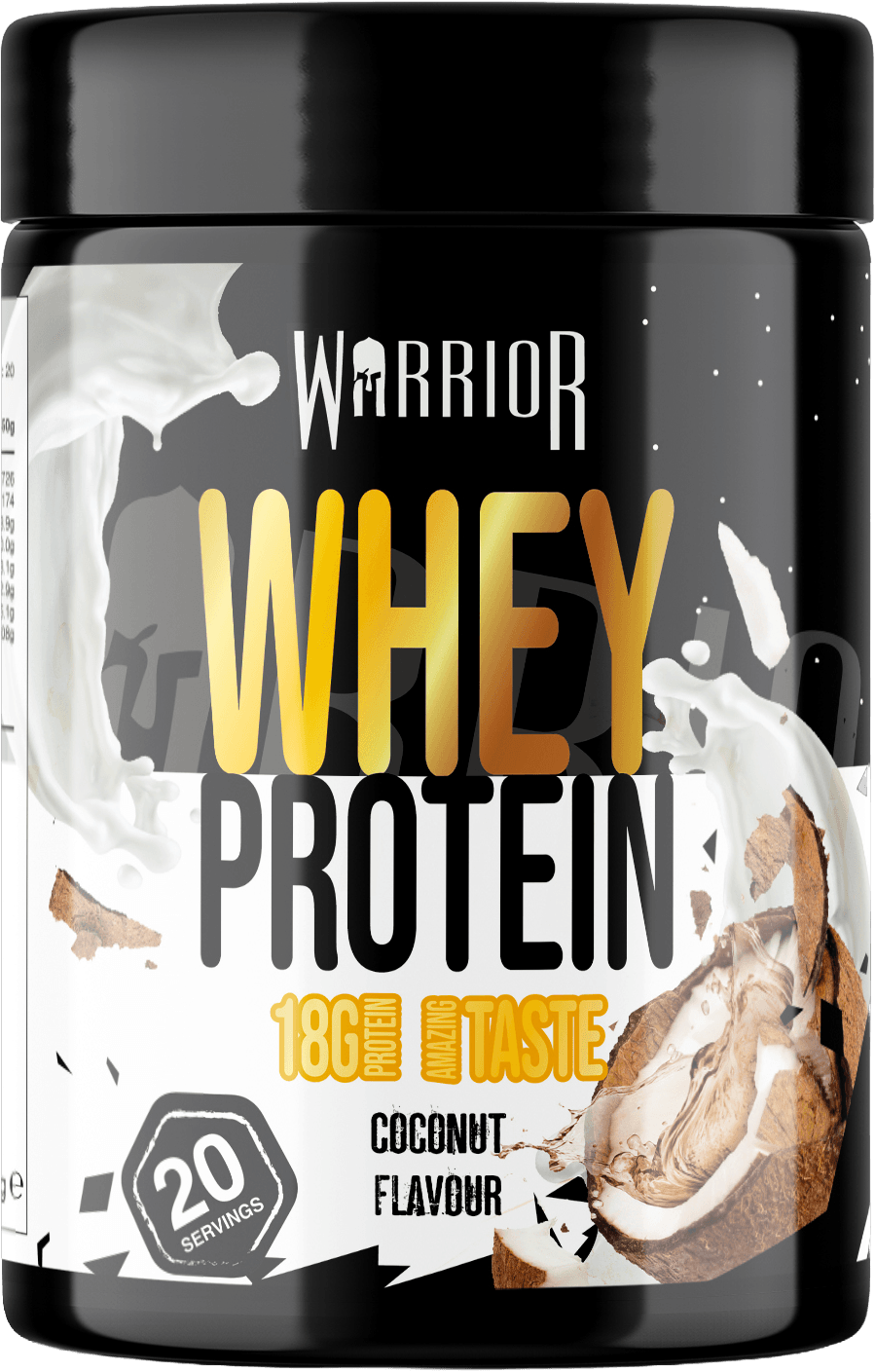 Warrior Whey Protein Powder – 500g | High Protein Shake for Muscle, Recovery & Lean Gains UK
