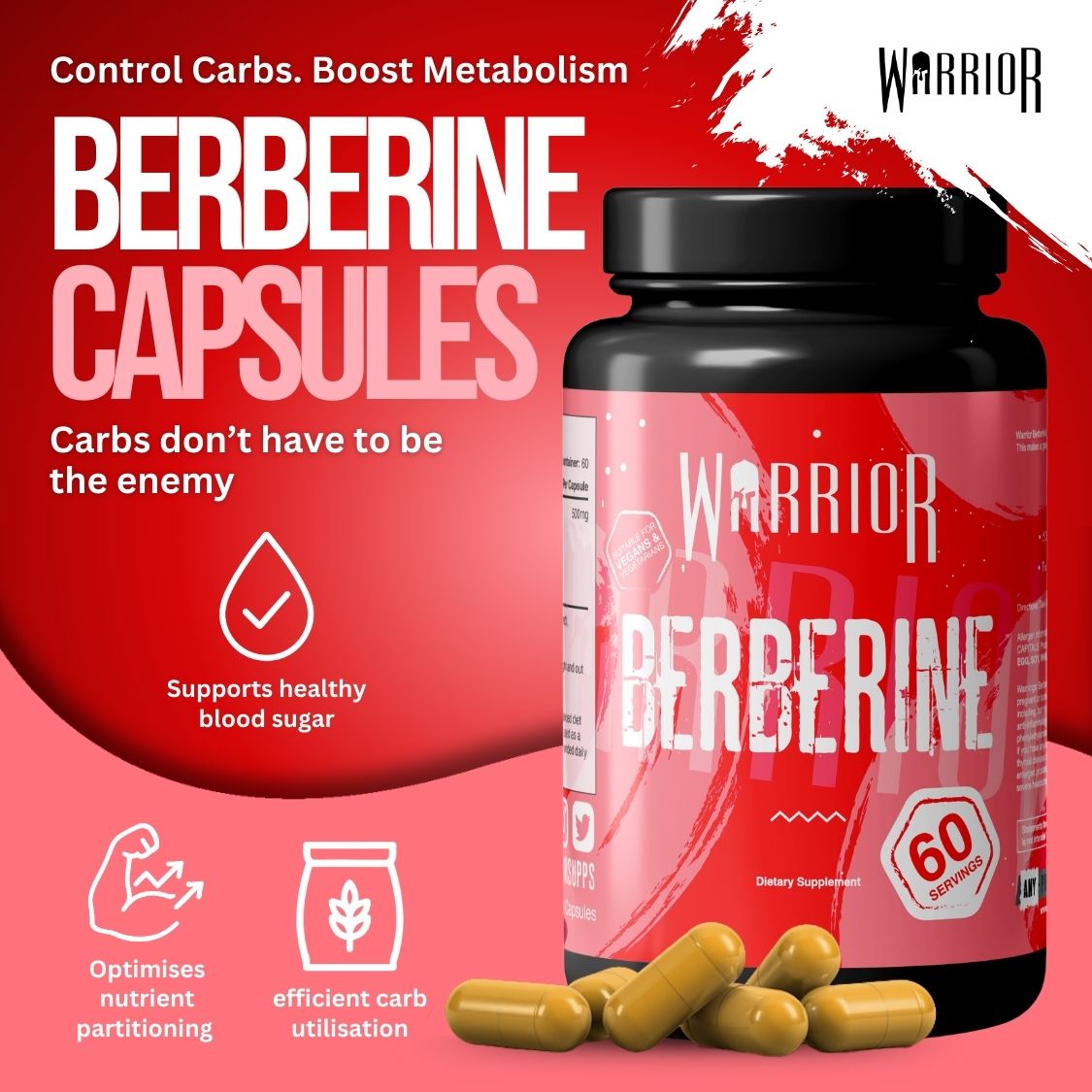 Warrior Berberine - 60 Caps