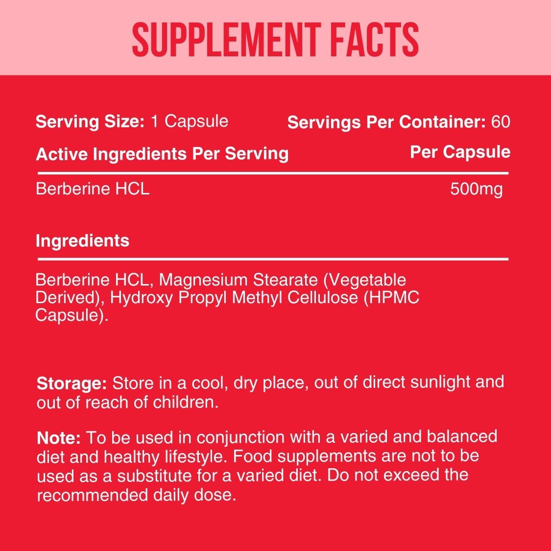 Warrior Berberine - 60 Caps