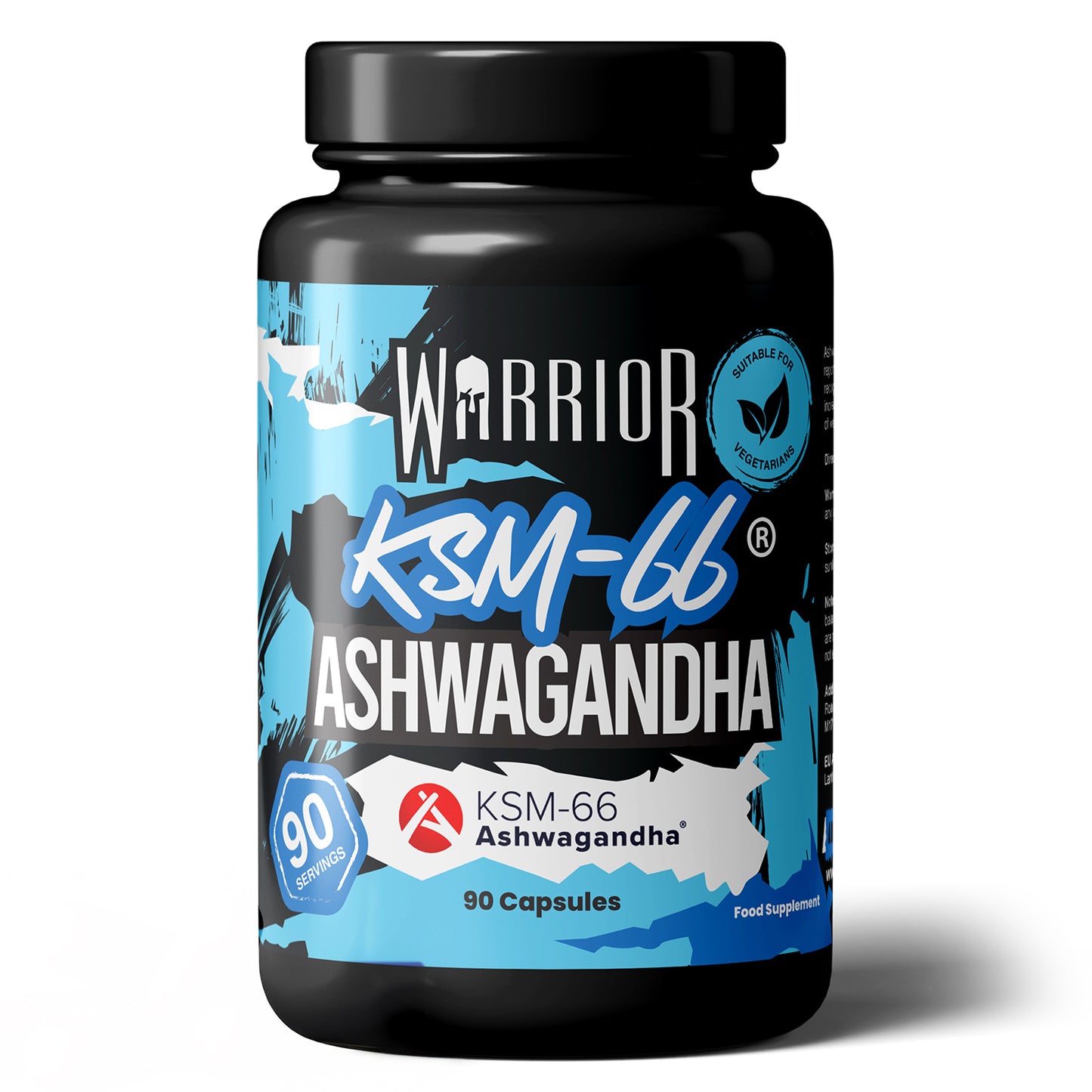 Warrior Ashwagandha 500mg – Stress Relief, Testosterone & Recovery Support | 90 Capsules (UK Made)