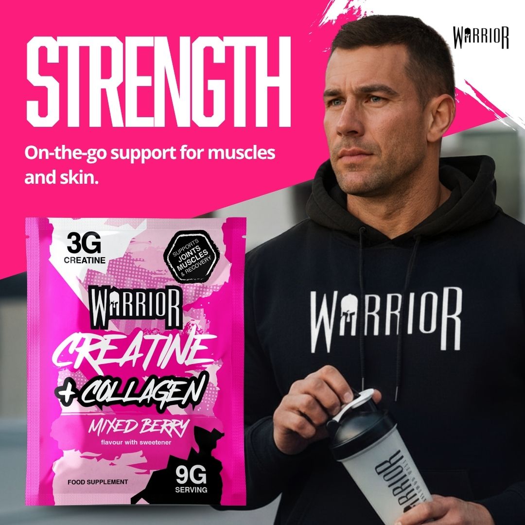 Warrior Creatine Plus Collagen – 15 Sachet Pack (30 Servings)