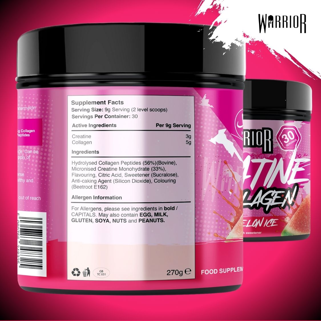 Creatine For Women | Plus Collagen | Strength + Skin + Glutes | Warrior Supps