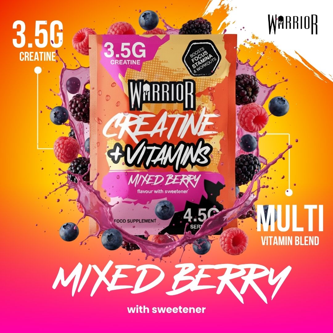 Warrior Creatine Plus Vitamins – 15 Sachet Pack (30 Servings)