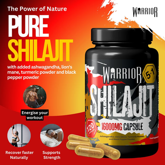 Warrior SHILAJIT Capsules - 120 Caps