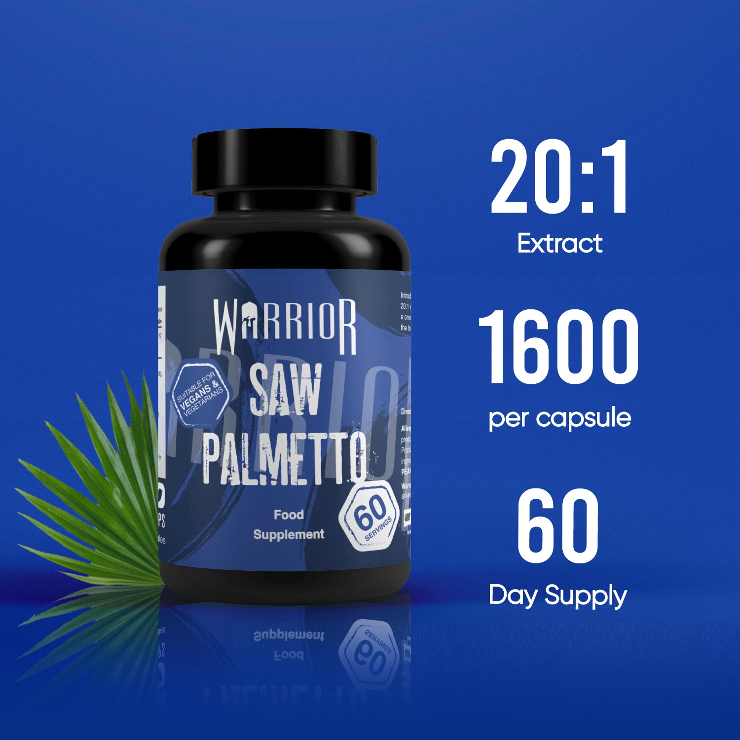 Warrior Saw Palmetto - 60 Caps