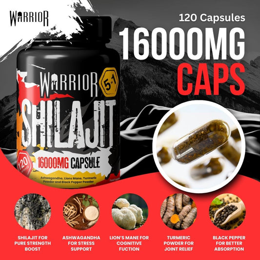Warrior SHILAJIT Capsules - 120 Caps