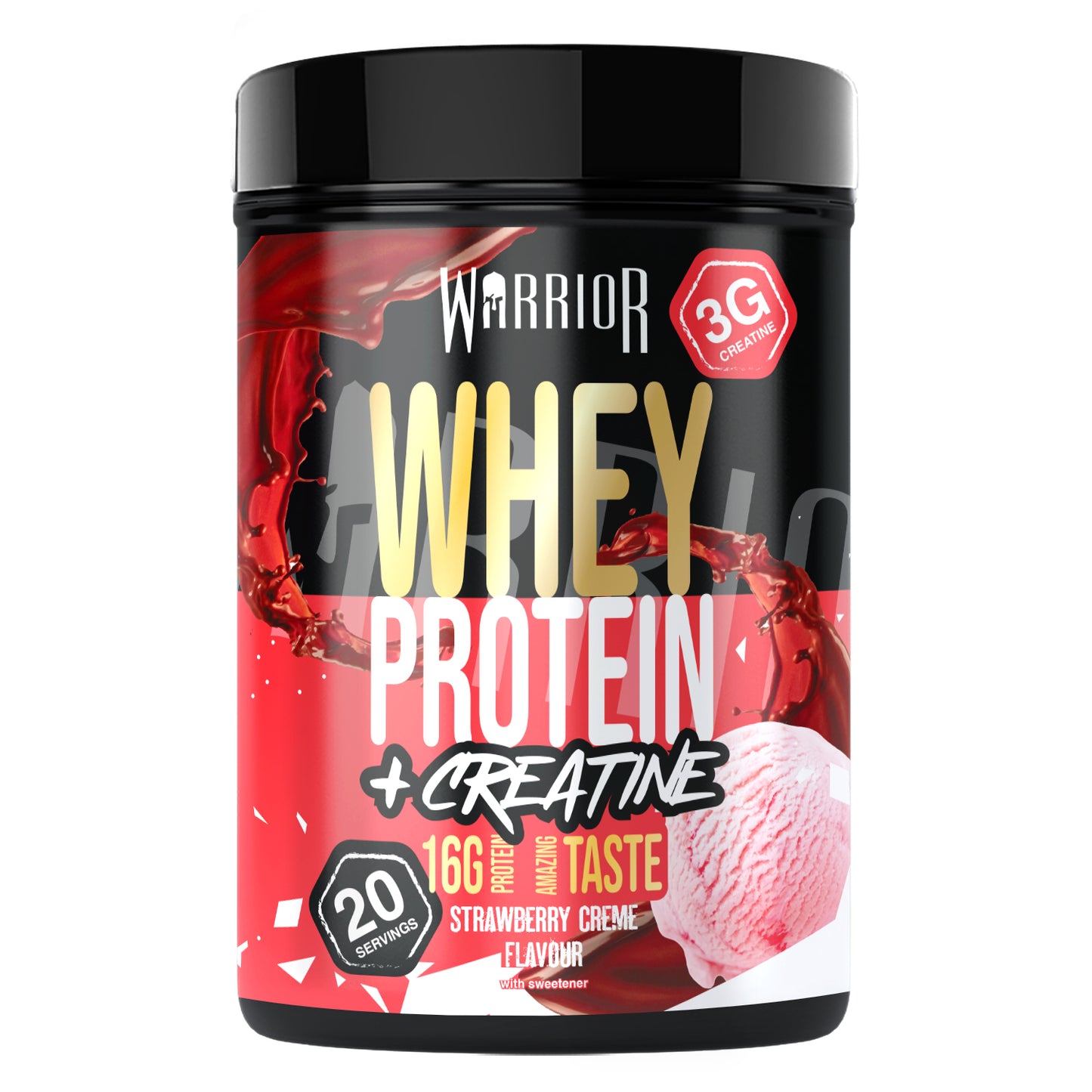 Warrior Whey Protein Plus Creatine | 500g Tubs | 20 Servings