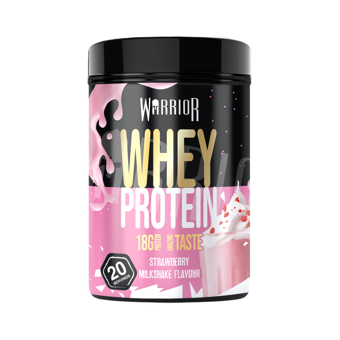 Warrior Whey Protein Powder – 500g | High Protein Shake for Muscle, Recovery & Lean Gains UK