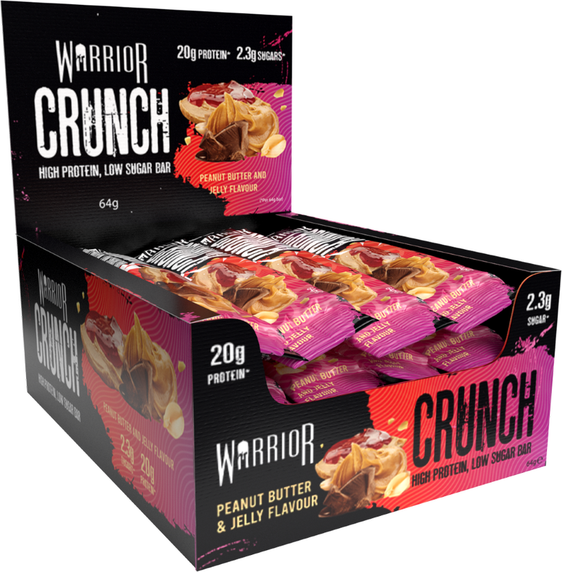 Warrior Crunch Protein Bars 12 x 64g - Collection