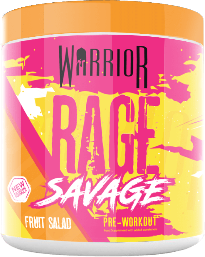 PreWorkout Powder Warrior RAGE Savage (40 Servings)
