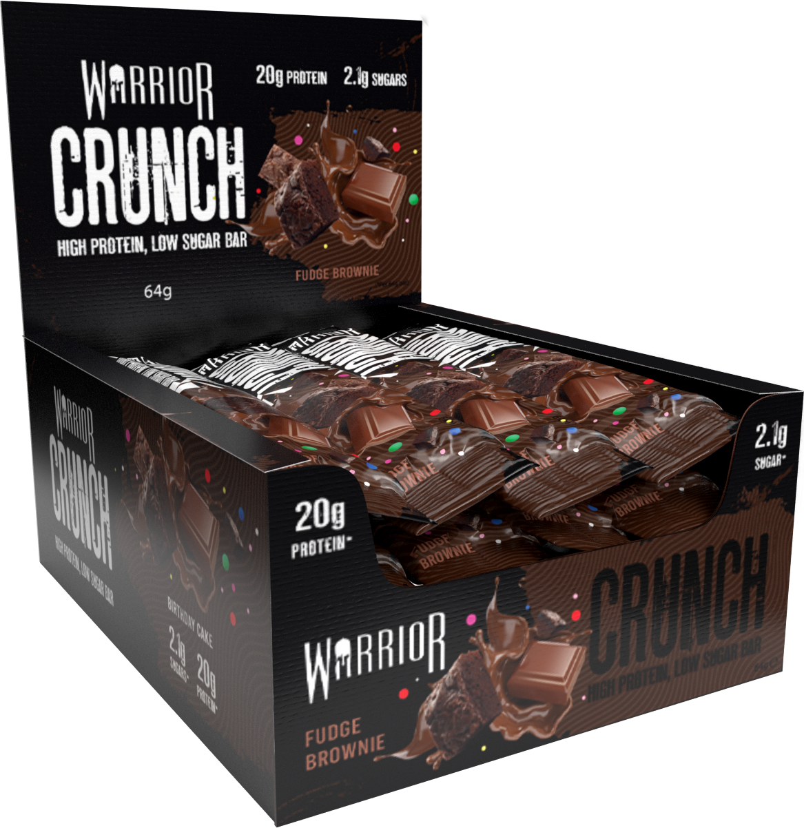 Warrior Crunch Protein Bars 12 x 64g - Collection