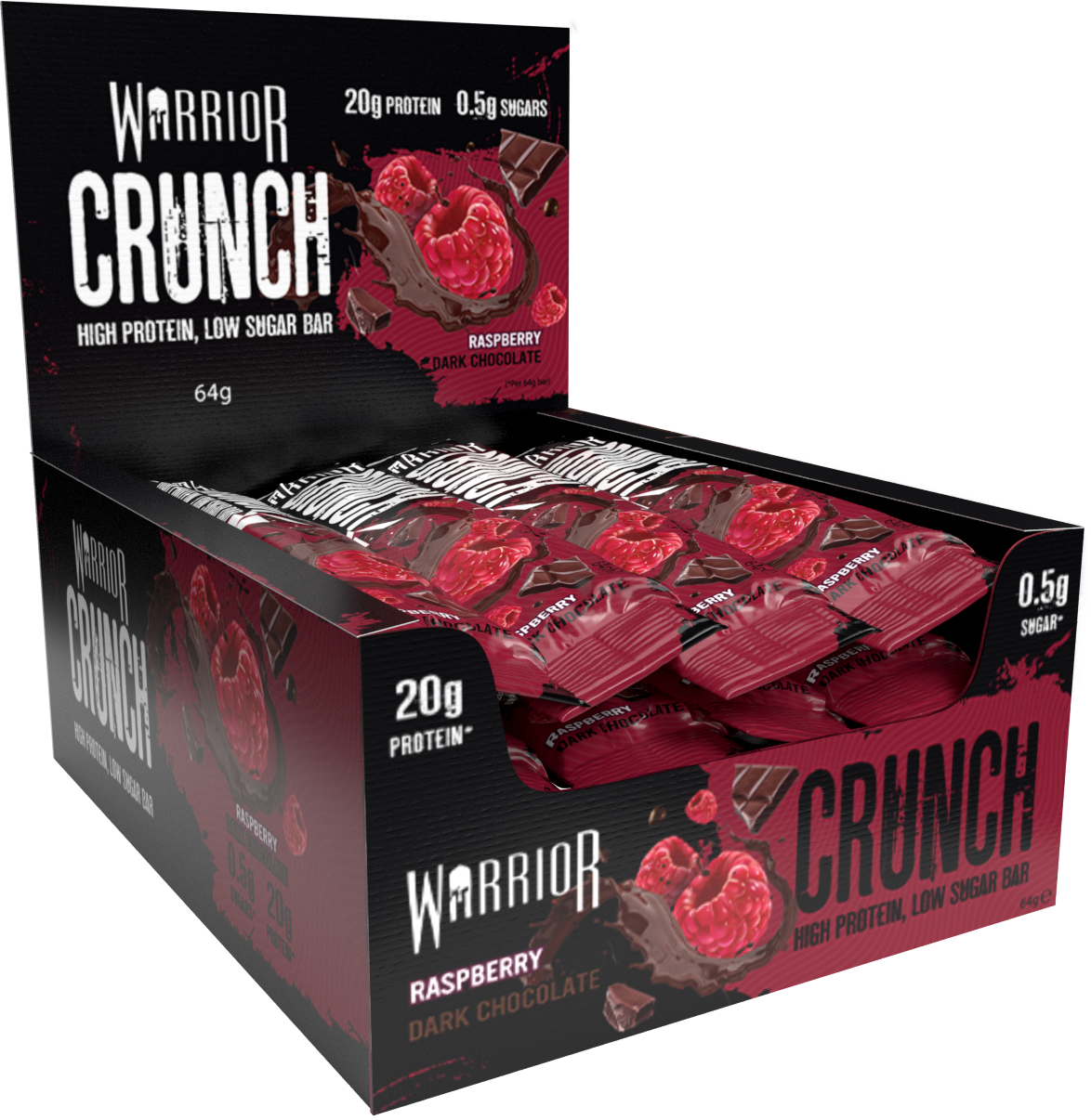 Warrior Crunch Protein Bars 12 x 64g - Collection