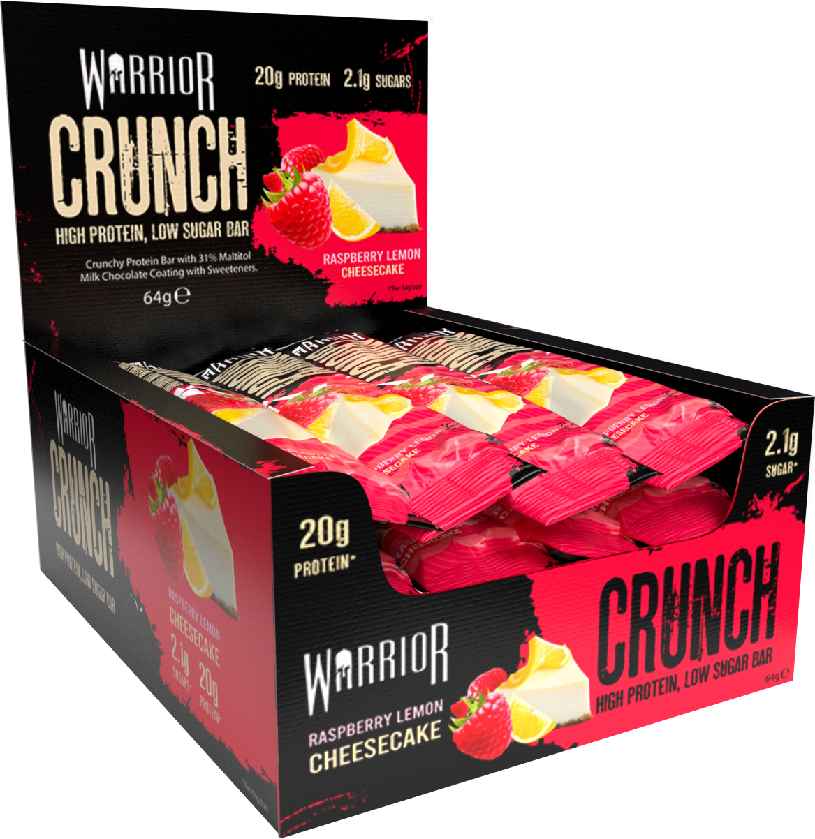 Warrior Crunch Protein Bars 12 x 64g - Collection