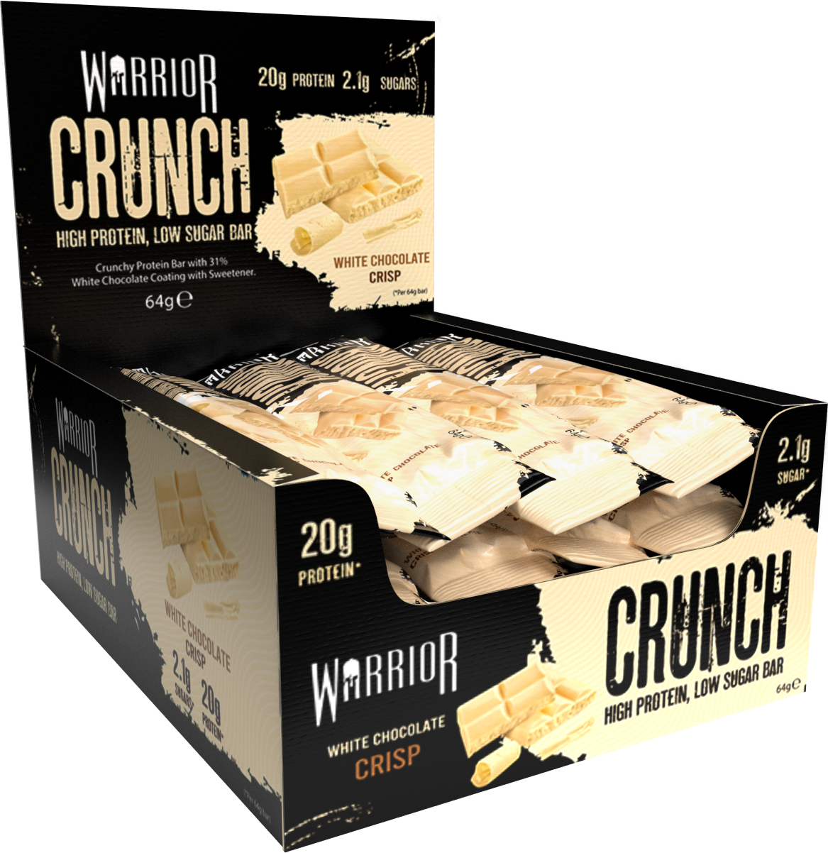 Warrior Crunch Protein Bars 12 x 64g - Collection
