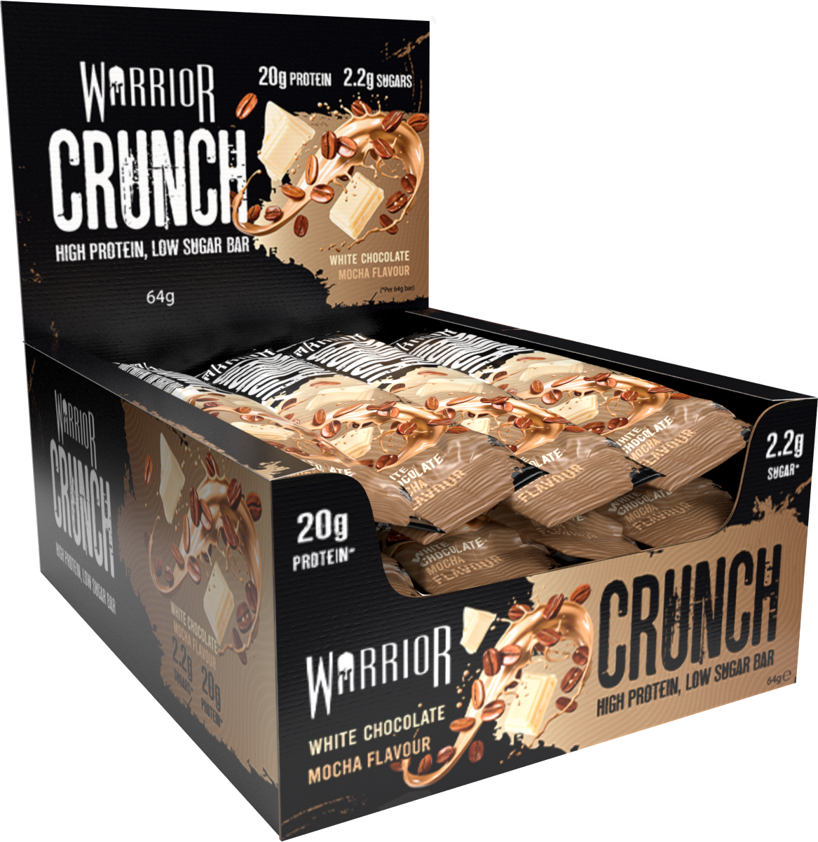Warrior Crunch Protein Bars 12 x 64g