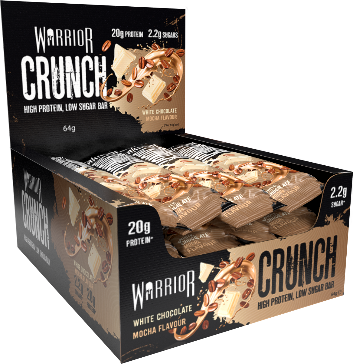 Warrior Crunch Protein Bars 12 x 64g - Collection
