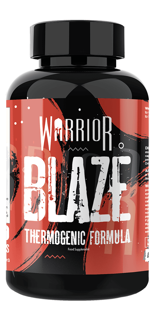 Warrior BLAZE Fat Burner Supplement - 90 Caps (1 Month Supply)
