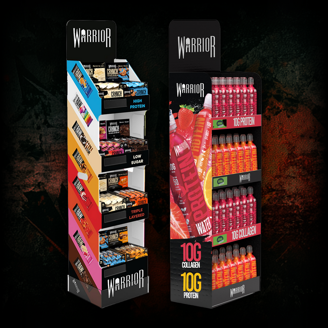 Maximise Sales with Warrior’s High-Impact Free-Standing Display Units (FDSUs)