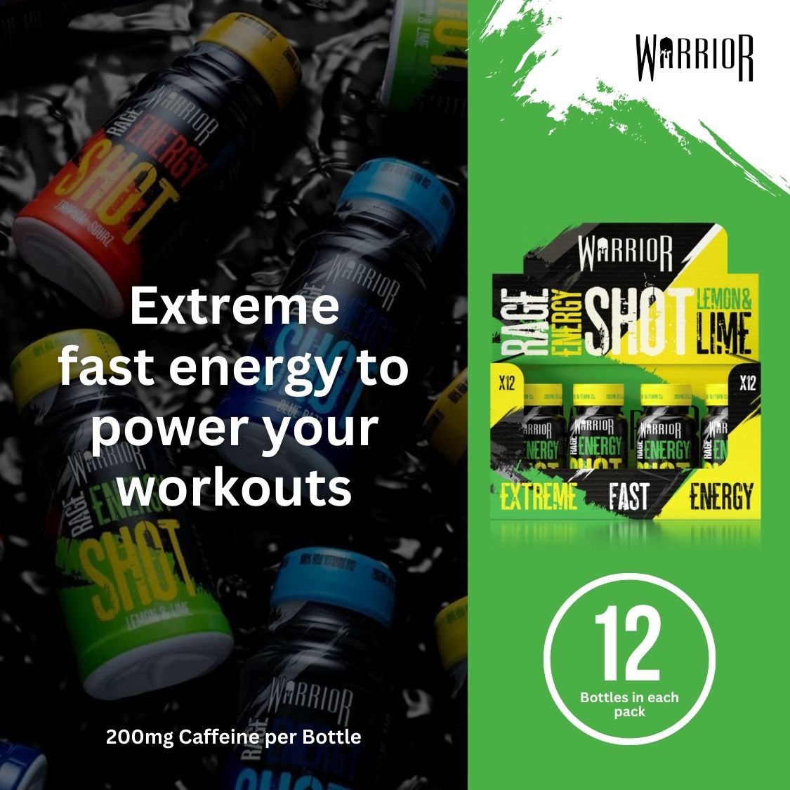 Warrior Rage Pre-Workout Energy Shots