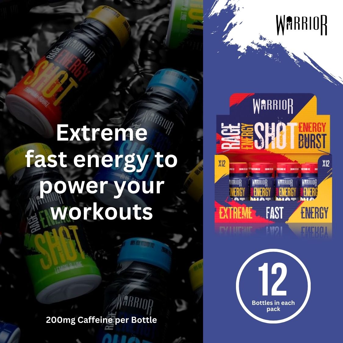 Warrior Rage Pre-Workout Energy Shots