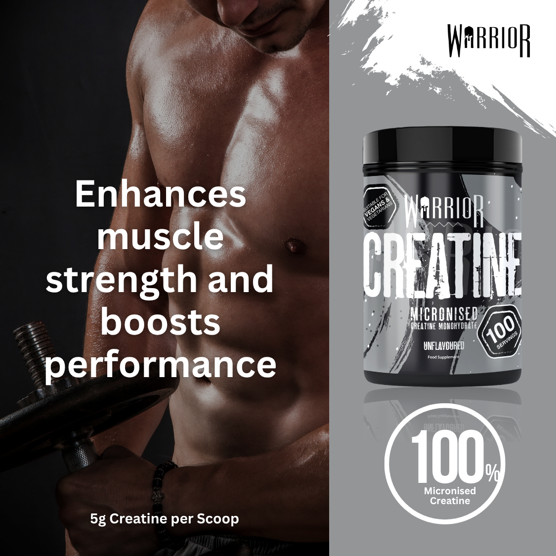 Warrior Creatine Monohydrate Powder - 500g