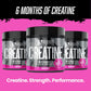 6 Months Supply of Creatine Monohydrate Pack