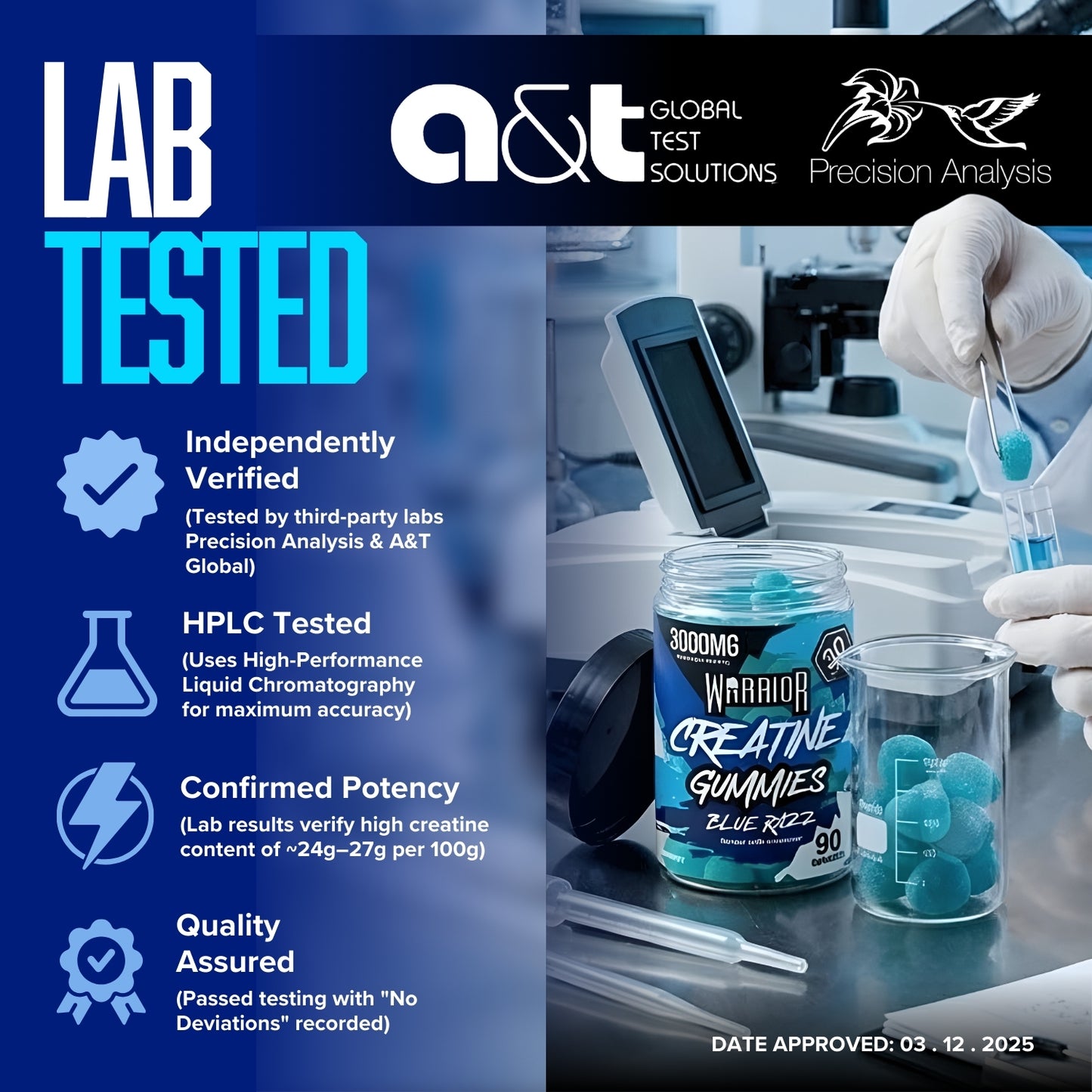 Warrior Creatine Monohydrate Gummies | 90 Gummies | 3000mg