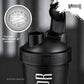 Warrior Home of Creatine Shaker – 600ml Black | Premium Leak-Proof Protein Shaker Bottle