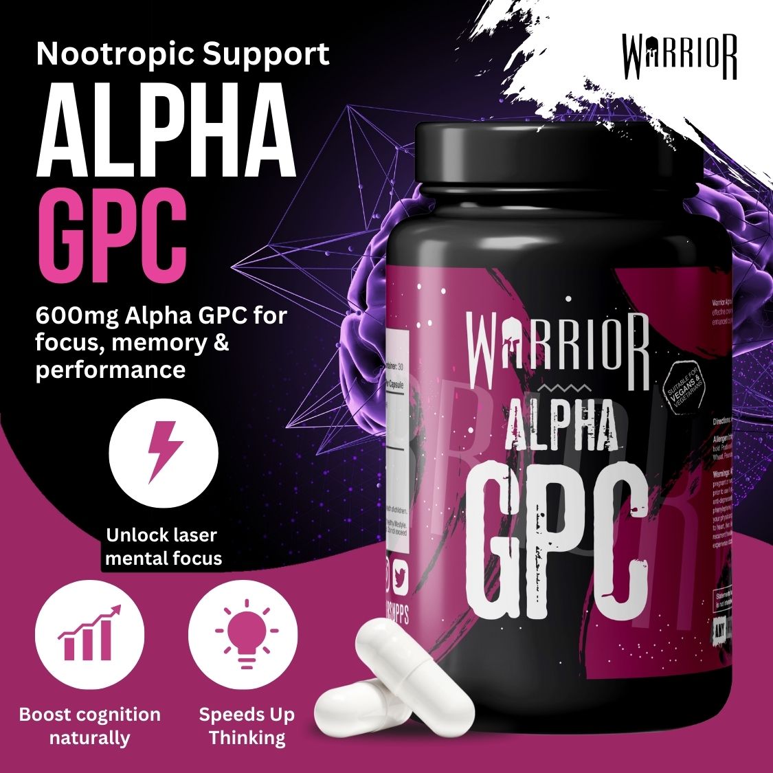 Warrior Alpha GPC - 60 Caps