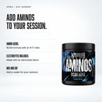 Warrior Aminos BCAA + Electrolyte Powder – 360g (30 Servings), Blue Raspberry: benefits